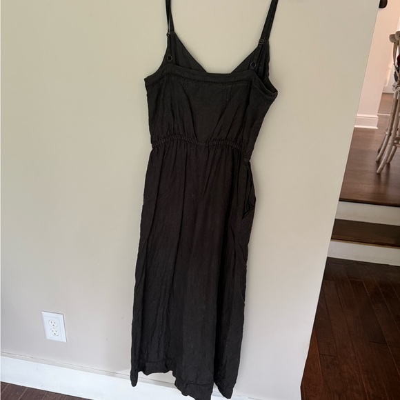 Joie Maisie strappy linen jumpsuit in caviar SZ 4 - Picture 8 of 8